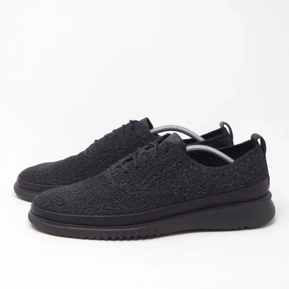 Cole Haan Mens ZEROGRAND Stitchlite Oxford Shoes Black C28383 Size 12